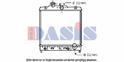 AKS DASIS 100260n -  Радиатор, охлаждение двигателя